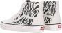 Vans Zebra High-Top Sneaker Lace-Up White Heren - Thumbnail 6