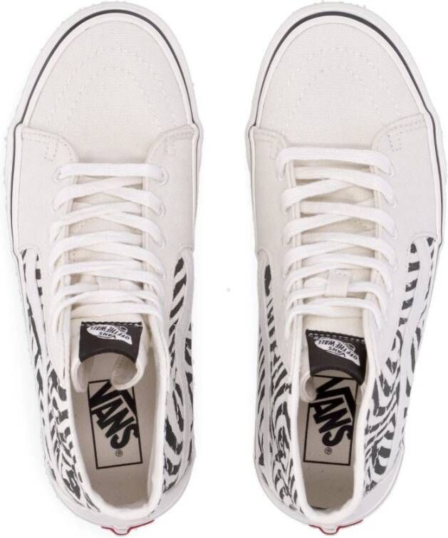 Vans Zebra High-Top Sneaker Lace-Up White Heren