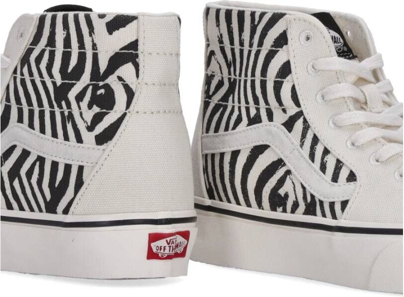 Vans Zebra High-Top Sneaker Lace-Up White Heren