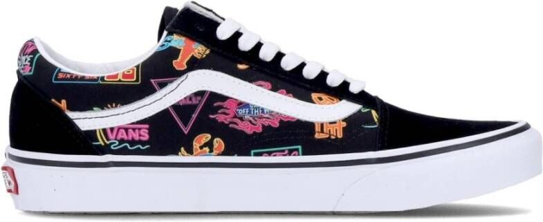 Vans Zwart Neon Lage Sneaker Black Heren