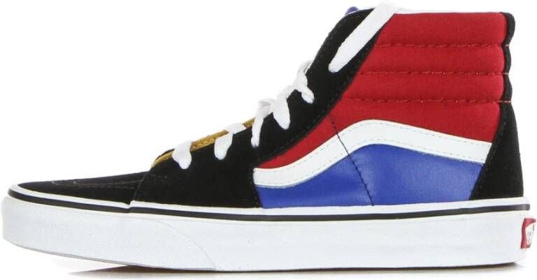 Vans Zwarte Leren Hoge Top Sneakers Multicolor Heren