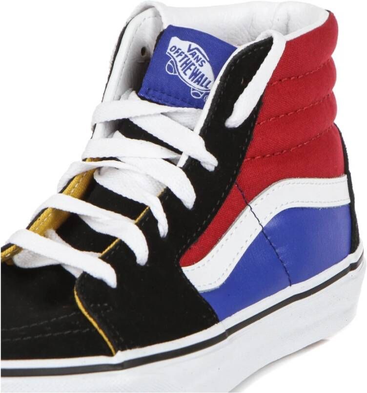 Vans Zwarte Leren Hoge Top Sneakers Multicolor Heren