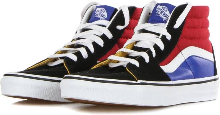 Vans Zwarte Leren Hoge Top Sneakers Multicolor Heren