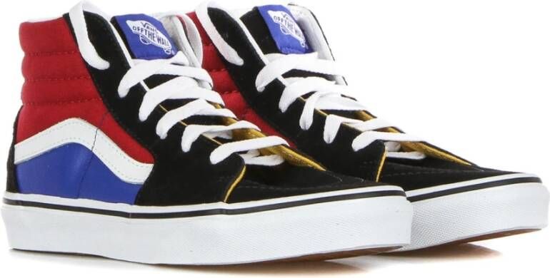 Vans Zwarte Leren Hoge Top Sneakers Multicolor Heren