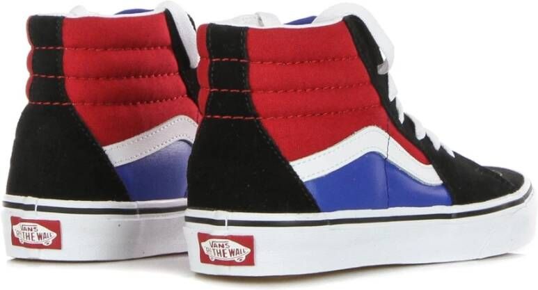 Vans Zwarte Leren Hoge Top Sneakers Multicolor Heren