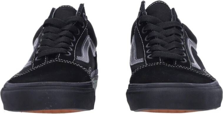 Vans Zwarte Low-Top Sneaker met Iconische Strepen Black Heren