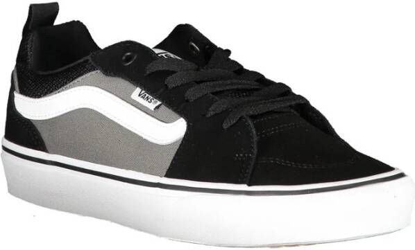 Vans Zwarte Polyester Sneaker met Contrastdetails Black Heren