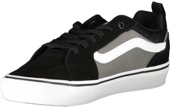 Vans Zwarte Polyester Sneaker met Veters Black Heren