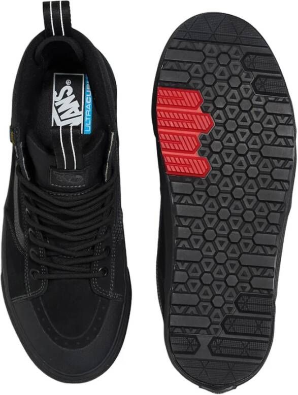 Vans Zwarte Sportieve Hoge Top Heren Sneakers Black Heren