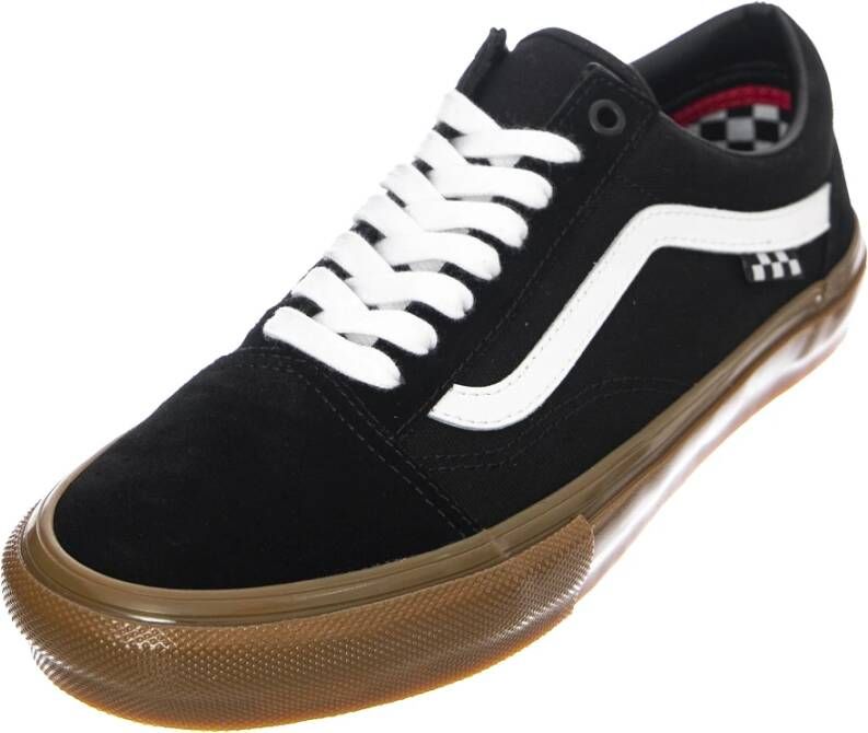 Vans Zwarte Suède Lage Profiel Veterschoenen Black Heren