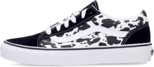 Vans Zwart Wit Lage Top Sneakers Dierenprint Black Heren