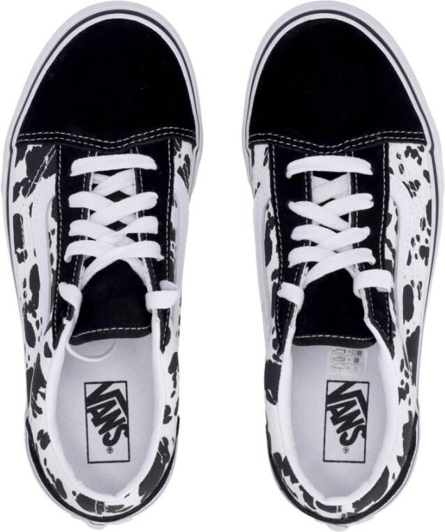 Vans Zwart Wit Lage Top Sneakers Dierenprint Black Heren