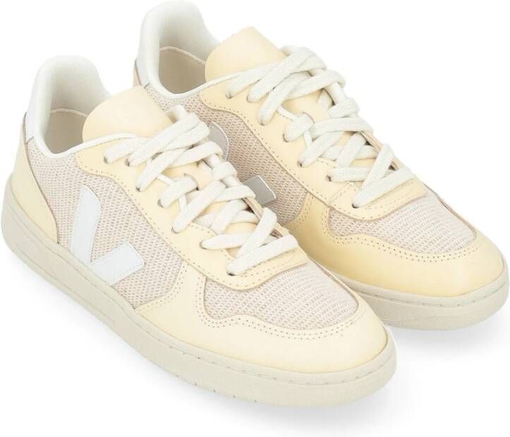 Veja Beige J-Mesh V-10 Sneaker White Dames