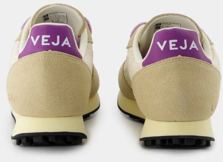 Veja Beige Nylon Sneakers Ronde Neus Beige Dames