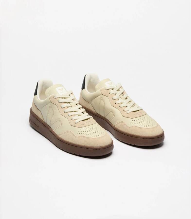 Veja Biologische Leren Sneakers Beige Heren