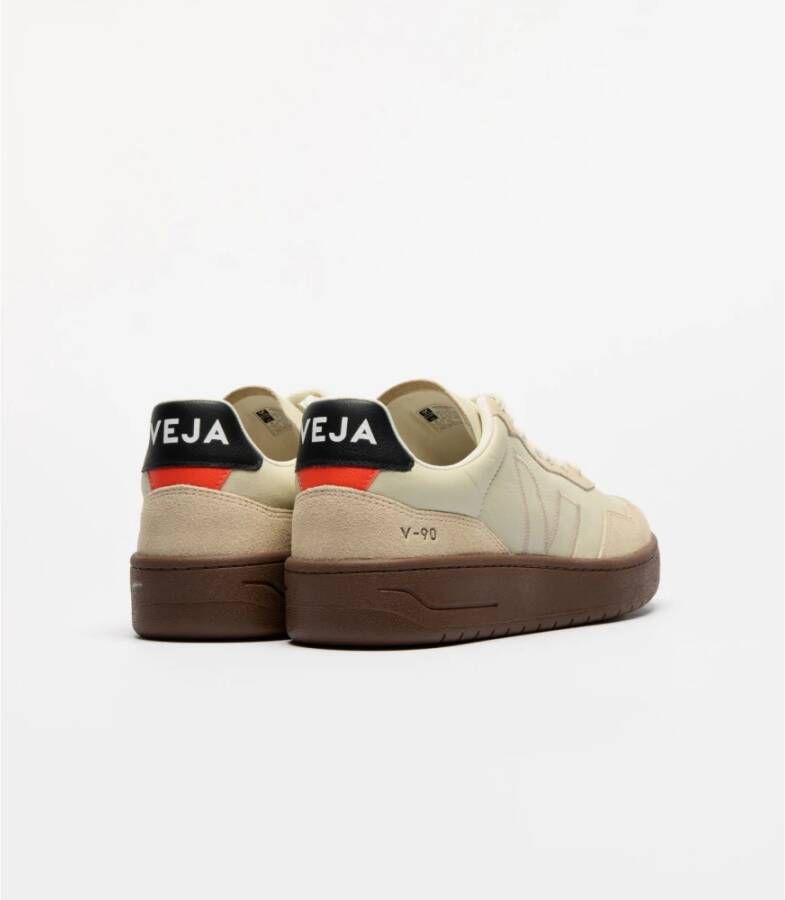 Veja Biologische Leren Sneakers Beige Heren