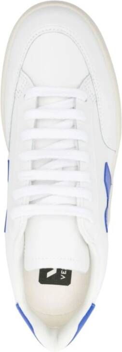 Veja Blauwe Leren Klassieke V-12 Sneakers White Dames