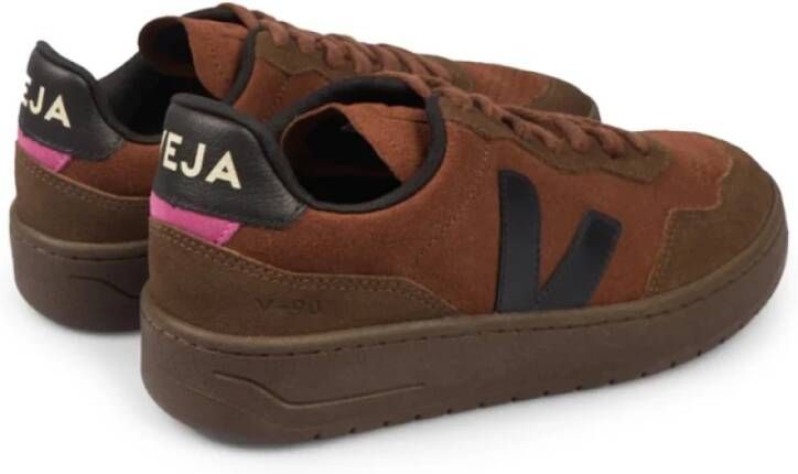 Veja Bruin en zwart gecombineerde sneakers Brown Dames