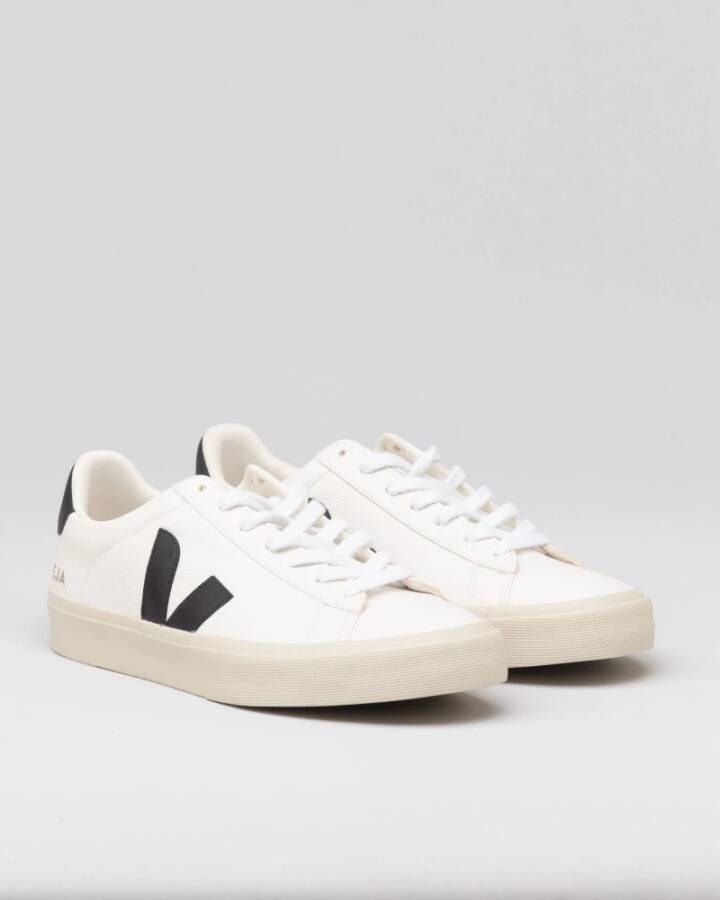 Veja Campo Chromefree Leren V Sneakers Wit Heren