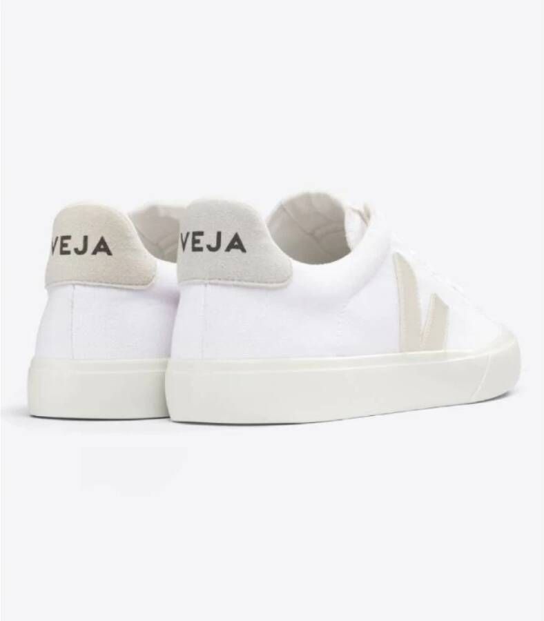 Veja Canvas Sneakers Licht Beige Details White Dames