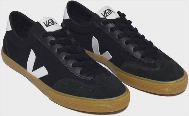 Veja Canvas Sneakers Zwart Wit Natuurlijk Black Dames