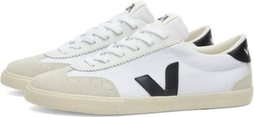 Veja Canvas White Black Sneakers White Heren