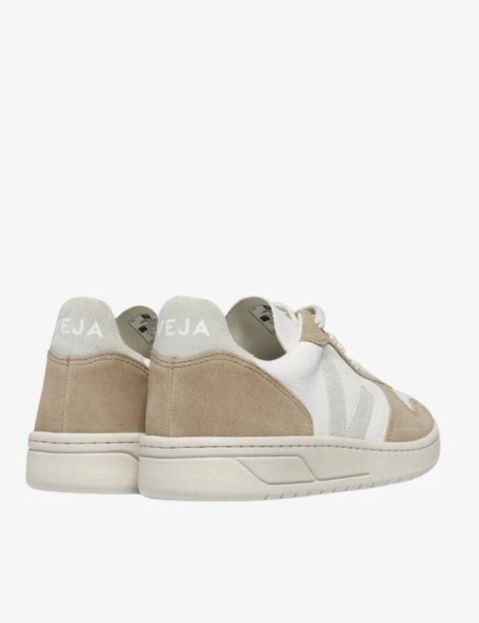 Veja Chroomvrij Leer Suède Beige Vrouwen Multicolor Dames