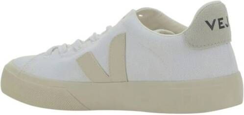 Veja Contrastpanel Veterschoenen met Ingedrukt Logo White Dames