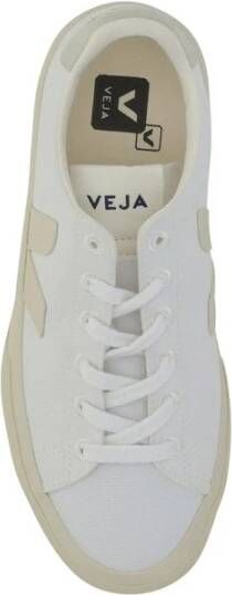 Veja Contrastpanel Veterschoenen met Ingedrukt Logo White Dames