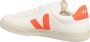 Veja Leren Logo Sneakers Vetersluiting Ronde Neus White - Thumbnail 12