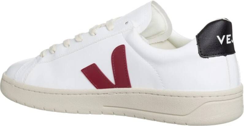 Veja Effen Vetersluiting Sneakers Wit Heren