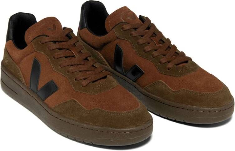 Veja Ethical Suède Sneakers Walnoot Zwart Brown Heren