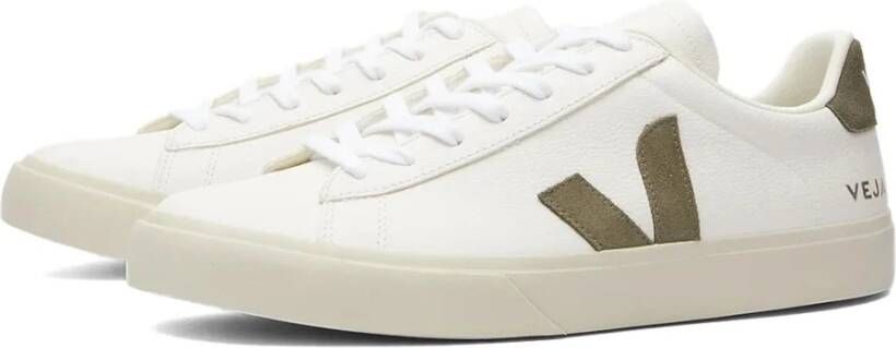 Veja Extra Wit Kaki Sneakers White Heren