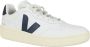 Veja Geperforeerde leren sneakers wit blauw White Heren - Thumbnail 2