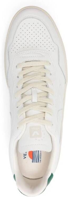 Veja Groen Wit Leren Panel Sneakers White Heren