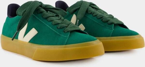 Veja Groene Leren Bold Sneakers Green Heren