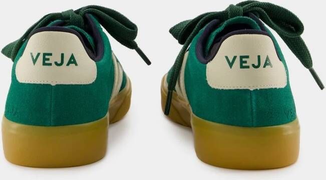 Veja Groene Leren Bold Sneakers Green Heren