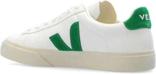 Veja Groene Leren Sneakers met Logo Detail White Heren