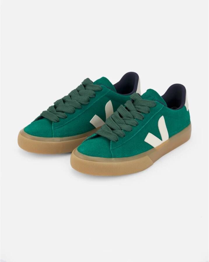 Veja Groene Sneakers met Witte Details Green Dames