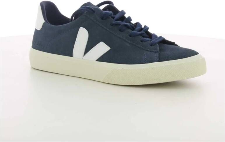 Veja Schoenen Blauw Suede Campo suede sneakers blauw - Foto 15