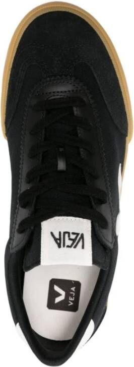 Veja Katoenen Volley Sneakers Zwart Suède Black Dames