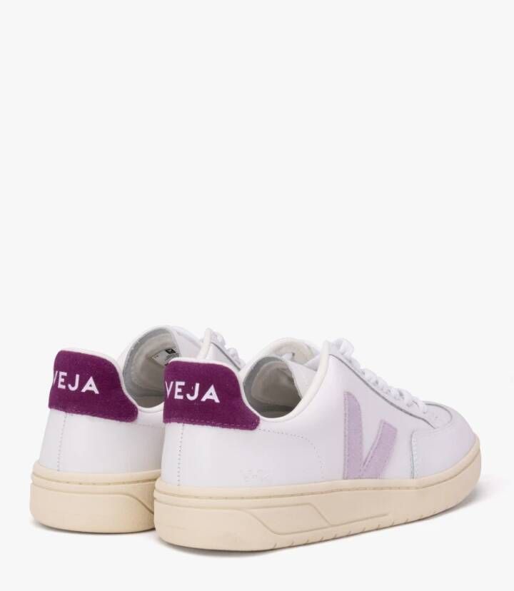 Veja Leren Sneakers in Wit White Dames