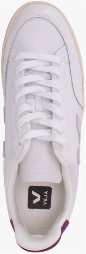 Veja Leren Sneakers in Wit White Dames