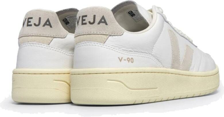 Veja Leren Sneakers Wit & Natuurlijk White Heren