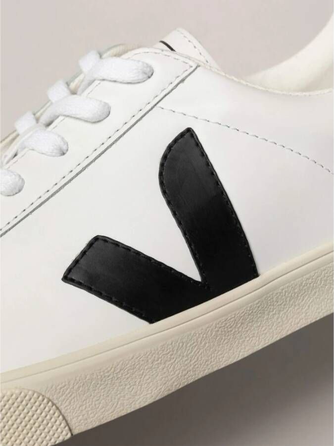 Veja Logo Leren Sneakers White Dames