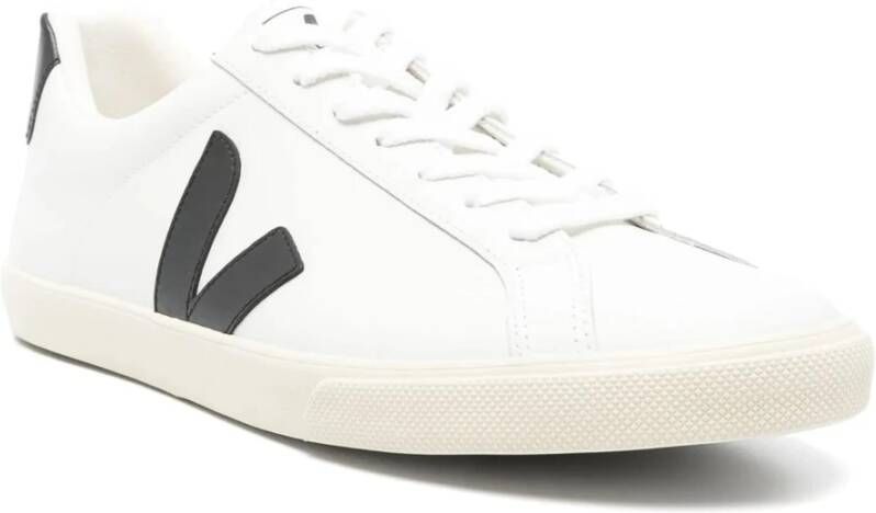 Veja Logo Leren Sneakers White Heren