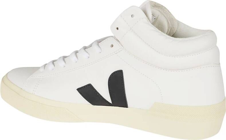 Veja Minotaur Chroomvrij Wit Zwart Leren Sneakers White Heren