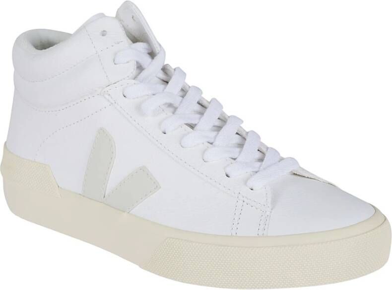 Veja Minotaur Wit Zwart Leren Sneakers White Dames