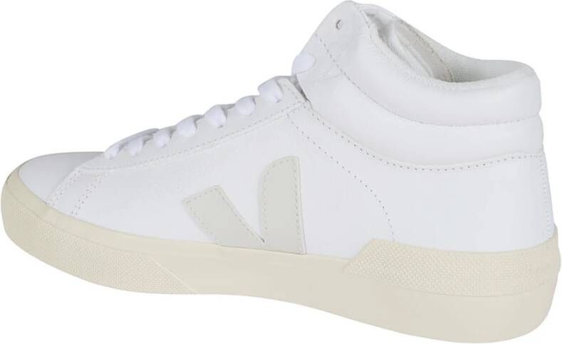 Veja Minotaur Wit Zwart Leren Sneakers White Dames