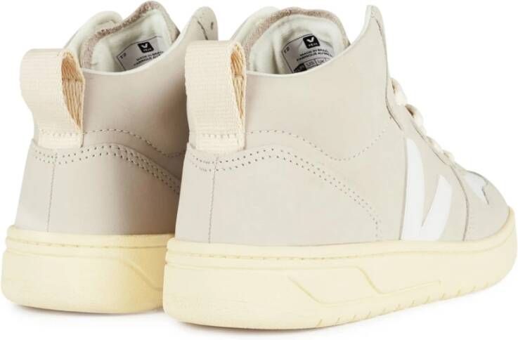 Veja Natuurlijk Wit Nubuck Sneakers Beige Dames